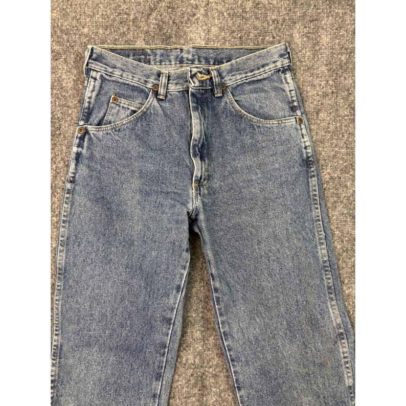 Vintage Wrangler Jeans Women's 29x32 Light Wash Denim Tapered Leg High Rise image 2
