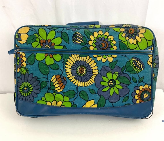 Vintage flower power suitcase - Gem