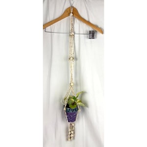 VTG Hanging Seashell Planter Holder Home Decor Plant Stand 1970s