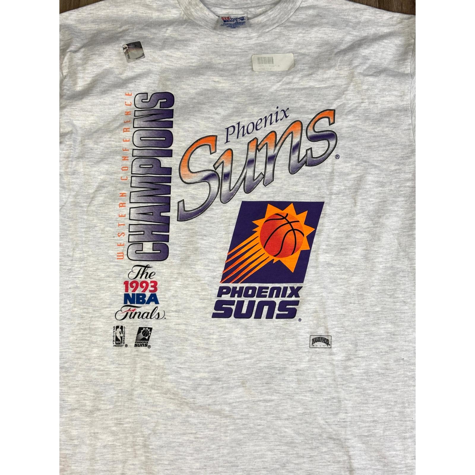 Vtg 1993 Phoenix Suns NBA Finals T Shirt Western Conference