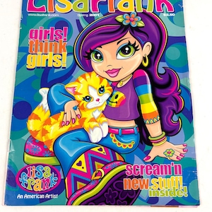 Vintage Official Lisa Frank Spring 2001 Edition Fan Magazine Rare
