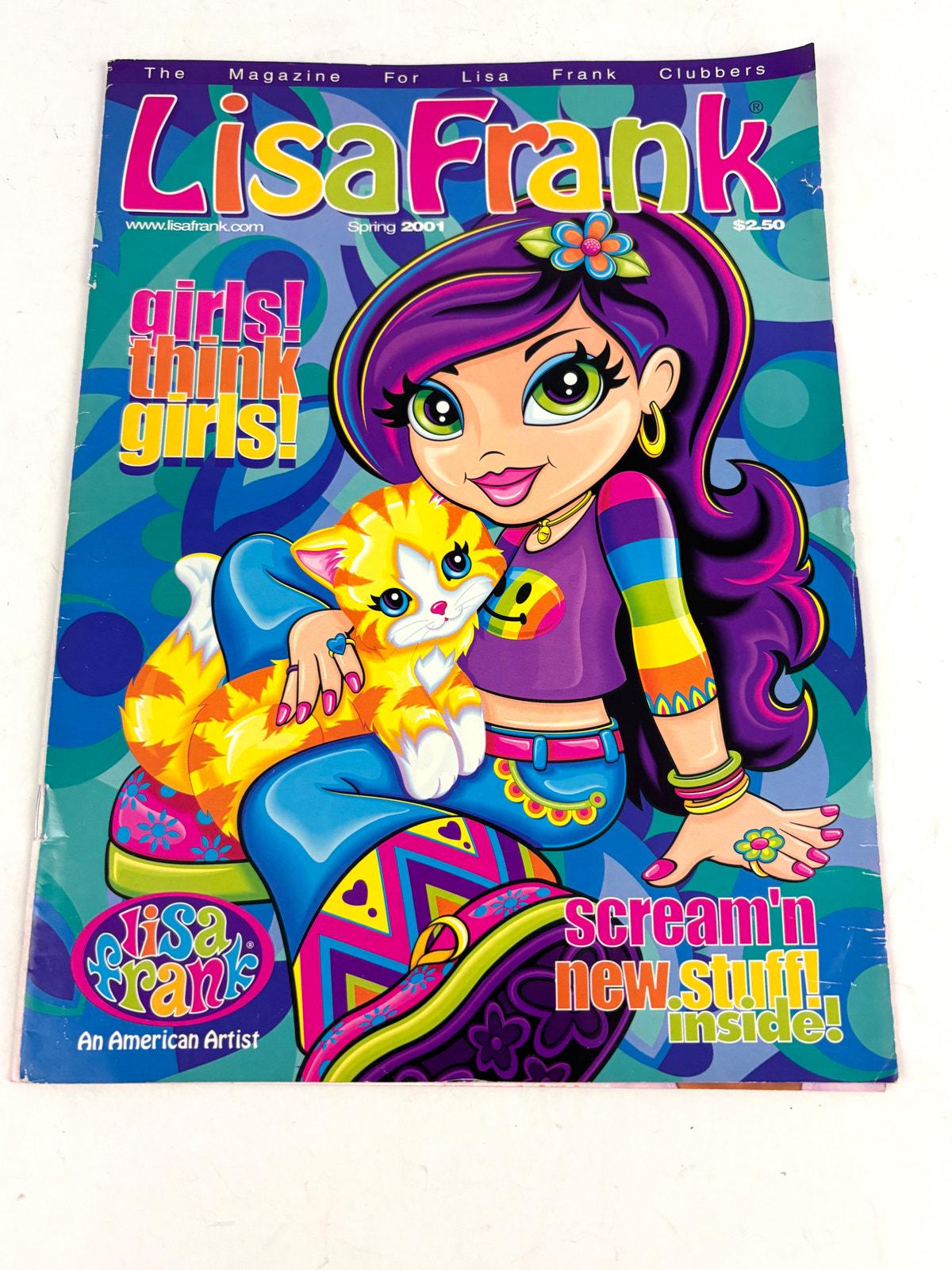 Vintage Official Lisa Frank Spring 2001 Edition Fan Magazine Rare