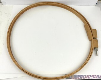 VTG 2X Gibbs MFG Wooden Embroidery Quilting Needlepoint Hoop Size 22" Round