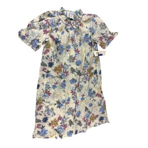 moo moo dress short White Muumuu Short Dress Hibiscus Leis White / 3XL