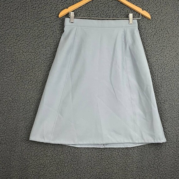 VTG Wrangler Blue A-Line Western Skirt Misses Sz … - image 10