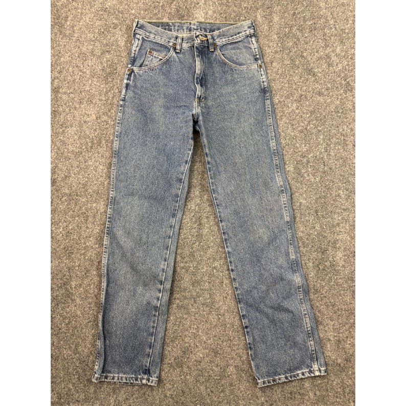Vintage Wrangler Jeans Women's 29x32 Light Wash Denim Tapered Leg High Rise image 1