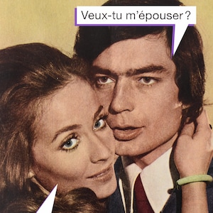 Carte postale Demande en mariage