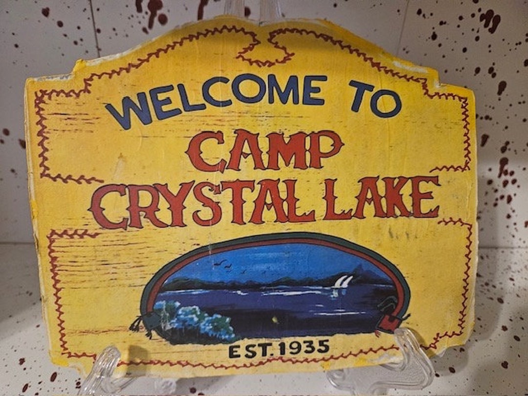 Camp Crystal Lake Sign - Etsy