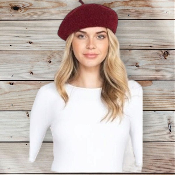 Beret Hat Etsy