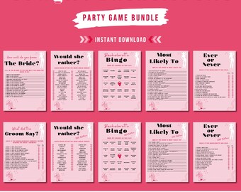Cowgirl Bachelorette Party Game Bundle | 10 Games | Editable & Printable Templates | Adults Only