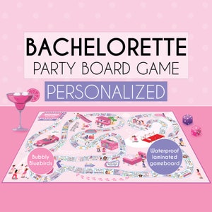 Bachelorette Party Board Games, Custom Gifts for Bride To Be, Funny Icebreaker Party Favors, Ladies Night Drinking Games, Lets Go Girls Trip