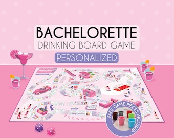 Bachelorette Party Board Games, Custom Gifts for Bride To Be, Funny Icebreaker Party Favors, Ladies Night Drinking Games, Lets Go Girls Trip