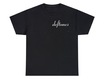 Deftones Black Unisex Heavy Cotton Tee | Sizes Small - 5XL