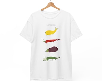 Veggie Dogs Unisex Heavy Cotton Tee Gifts For Her Gifts For Him Funny Birthday Present Pet Lover Fashion Outfit Vegetarian Dogs