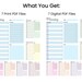 Editable Blank Daily Planner PDF Pages. Printable, Fillable Pages for ...