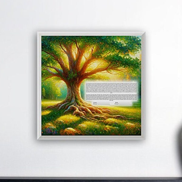 Tree of Life Ketubah Template