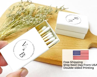 Personalized Matchboxes For Wedding/Matchboxes Wedding Favor/Custom initial Matches Gifts/Matchbook for Wedding/Custom Wedding Matchboxes