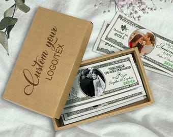 Custom Face on Money for Wedding/Bulk Wedding Money Favors/Game Party Play Money/Personalized Dollar Bill for Wedding Engagement/Anniversary
