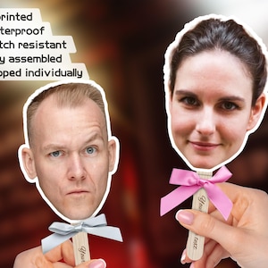 Bachelorette Photo Face Stick/Face on a Stick/Custom Head on a Stick/Bachelorette Party Favor/Hen Party Big Head Cutout/Bachelor Party Decor