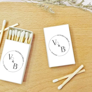 Personalized Matchboxes For Wedding/Matchboxes Wedding Favor/Custom initial Matches Gifts/Matchbook for Wedding/Custom Wedding Matchboxes
