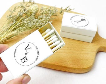 Custom Wedding Matchboxes/Personalized Matchboxes For Wedding/Matchboxes Wedding Favor/Custom initial Matches Gifts/Matchbook for Wedding
