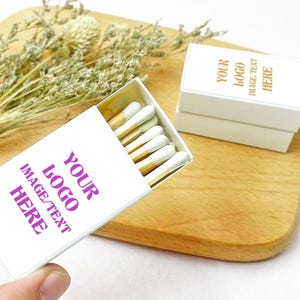 Custom Matchboxes, Personalized Business Logo Match Boxes, Business Favor, Business Branding, Corporate Gifts, Employee Appreciation Gifts