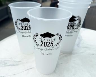 Graduation Party Cups Favors for Guests, Unique Graduation Gifts, Class of 2025 Grad Party Favors, Graduation Decorations, Thank You Gifts