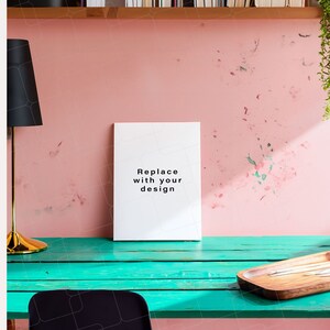 Mockup Template PS File Artwork A3 Canvas Smart Layer