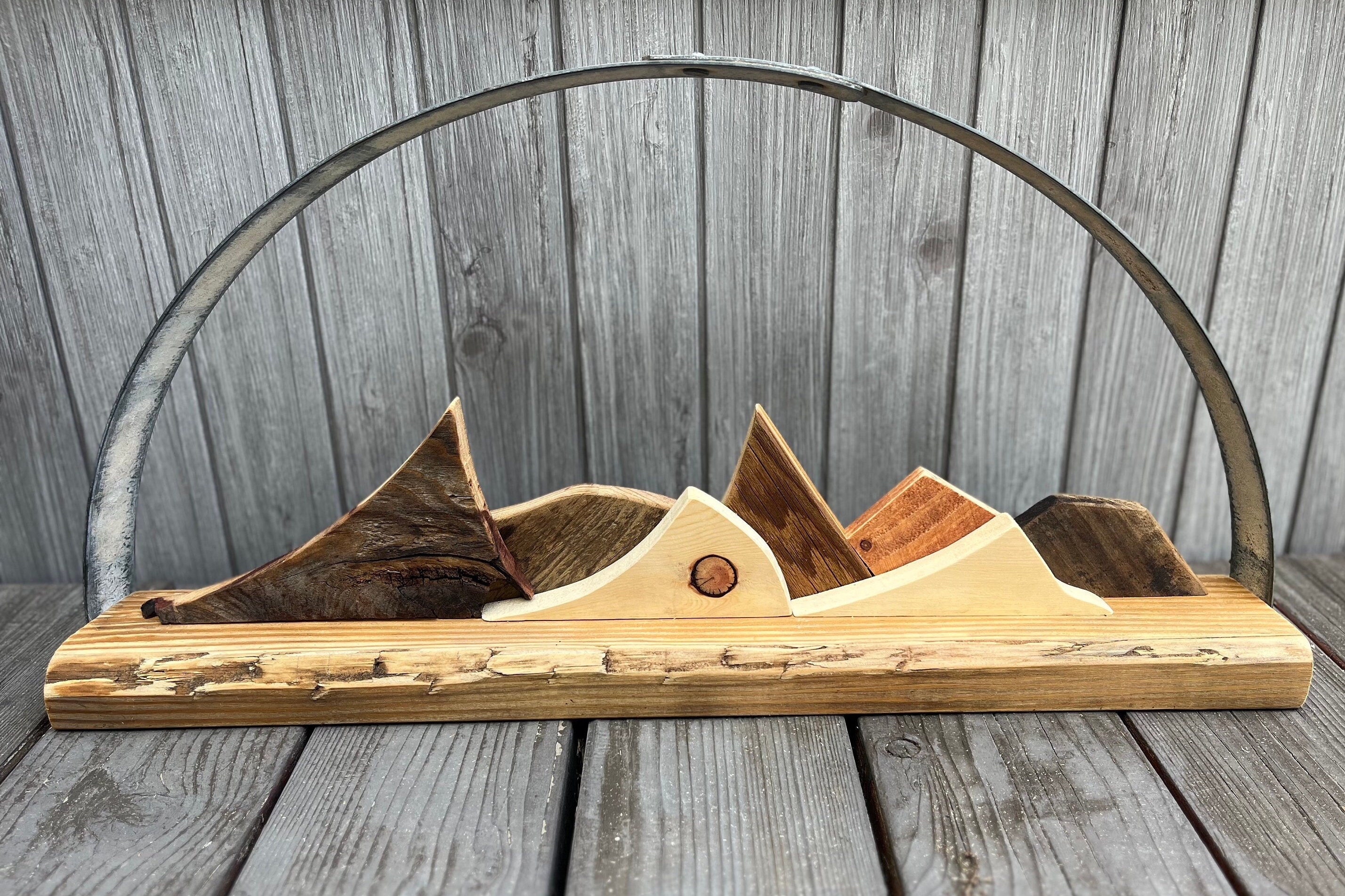 Hanging Wood Shelf Landscape - Etsy