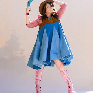 Godet All Day Denim Dress