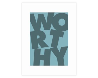 Worthy - Postcard Bundles (envelopes not included)