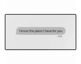 I Know The Plans - Desk Mat