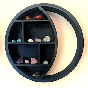 Crescent Moon Crystal Shelf