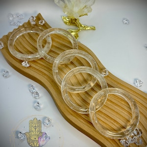 High quality clear quartz bangle NEW