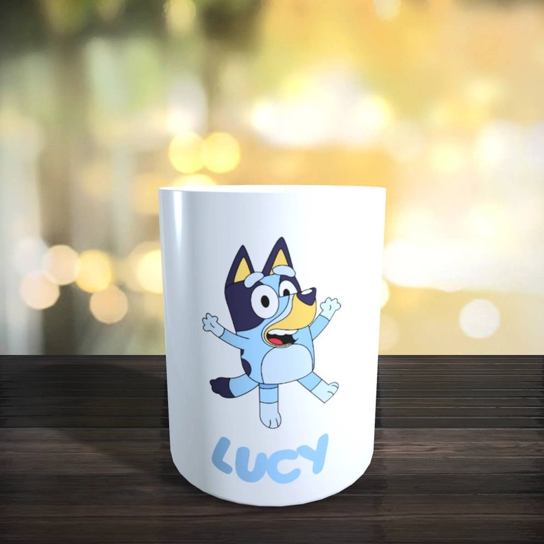 Personalised Bluey Character Money Boxes, Bandit, Chilli, Bluey, Bingo