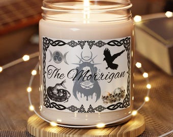 The Morrigan Scented Soy Candle: Celtic Goddess Altar Candle