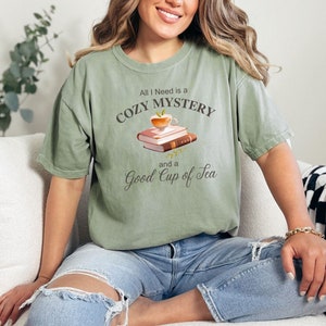 Cozy Mystery TShirt, Bookworm Shirt, Bookish Shirt, Book Lover Shirt, Reading Shirt, Library Lover Shirt, Booktrovert Shirt, Librarian Shirt
