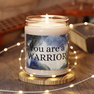 PMDD Warrior Soy Candle: 9oz Scented Candle for Mental Health