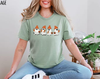 Halloween Ghost Shirt, Cute Ghost Shirt, Cute Fall Shirt, Spooky Season Shirt, Gift For Halloween, Cute Halloween Shirt, Funny Ghost Shirt