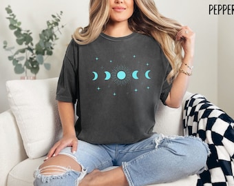 Moon Phase T-Shirt, Celestial Witchy Shirt
