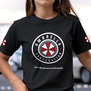 Resident Evil - Umbrella Corporation - Unisex T-Shirt, Sleeve Print