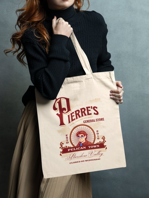 Stardew Valley Tote Bag – Pierre's General Store, Cotton Canvas