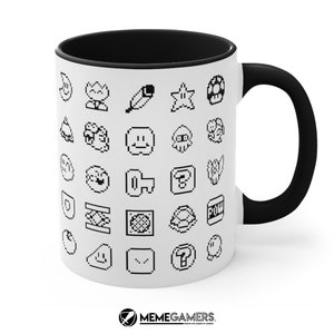 Super Mario World Sprites Mug, White 11oz