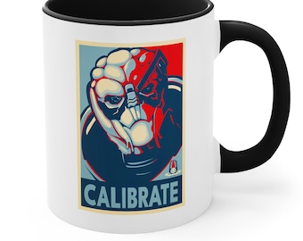 Garrus Vakarian Mug, Calibrate White Mug 11oz