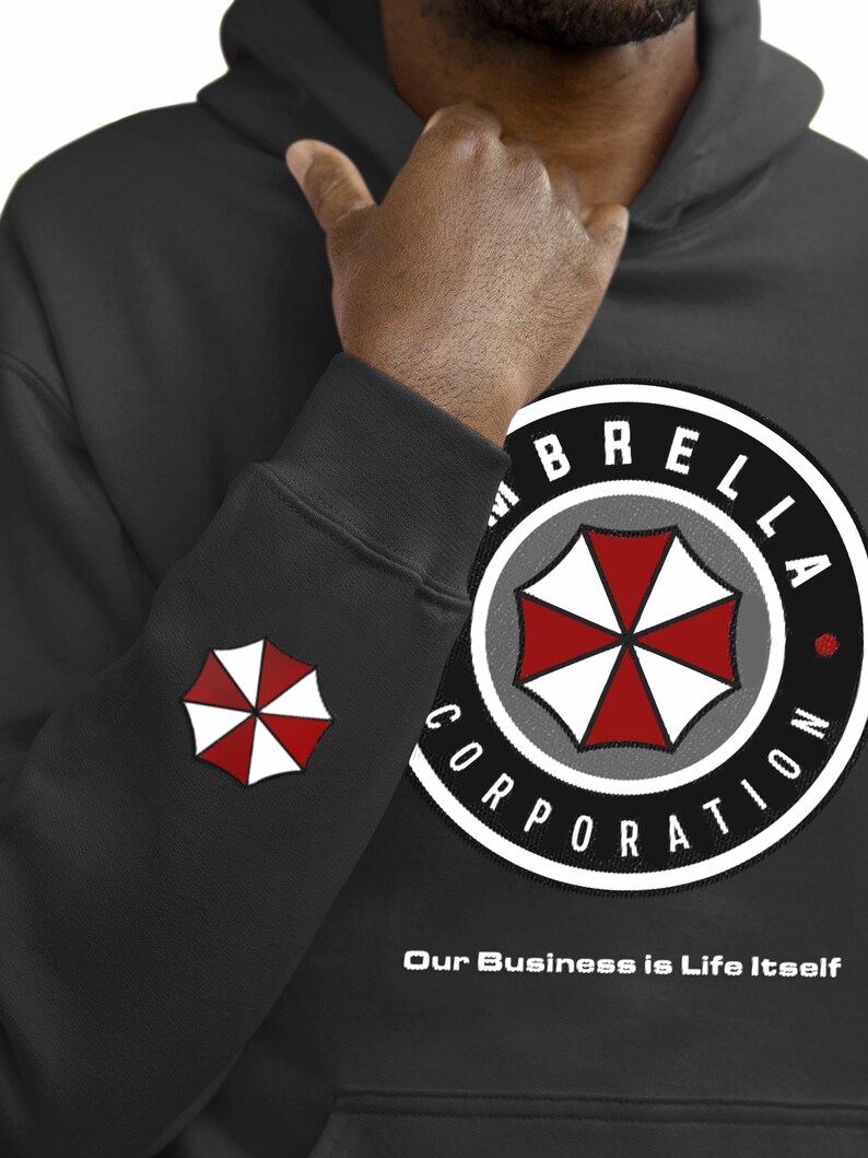 Felpa Con Cappuccio Uomo Umbrella Corporation Resident Game Evil - Foto 11