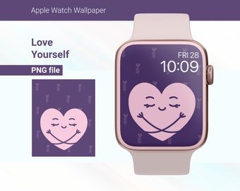 Love Youreself Apple Watch Face Wallpaper, Self Love Apple Watch Face, Apple Watch Wallpaper, Digital Download