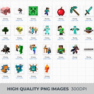 Minecraft PNG, Imágenes Prediseñadas de Minecraft, Paquete de Minecraft imagen 2