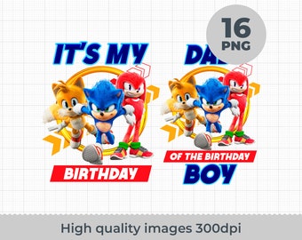 Sonic Movie Birthday Boy, Design Bundle Mommy, Daddy, Brother, Sister, Sonic Movie Birthday Boy, Family Matching PNG,  Design Bundle Mommy