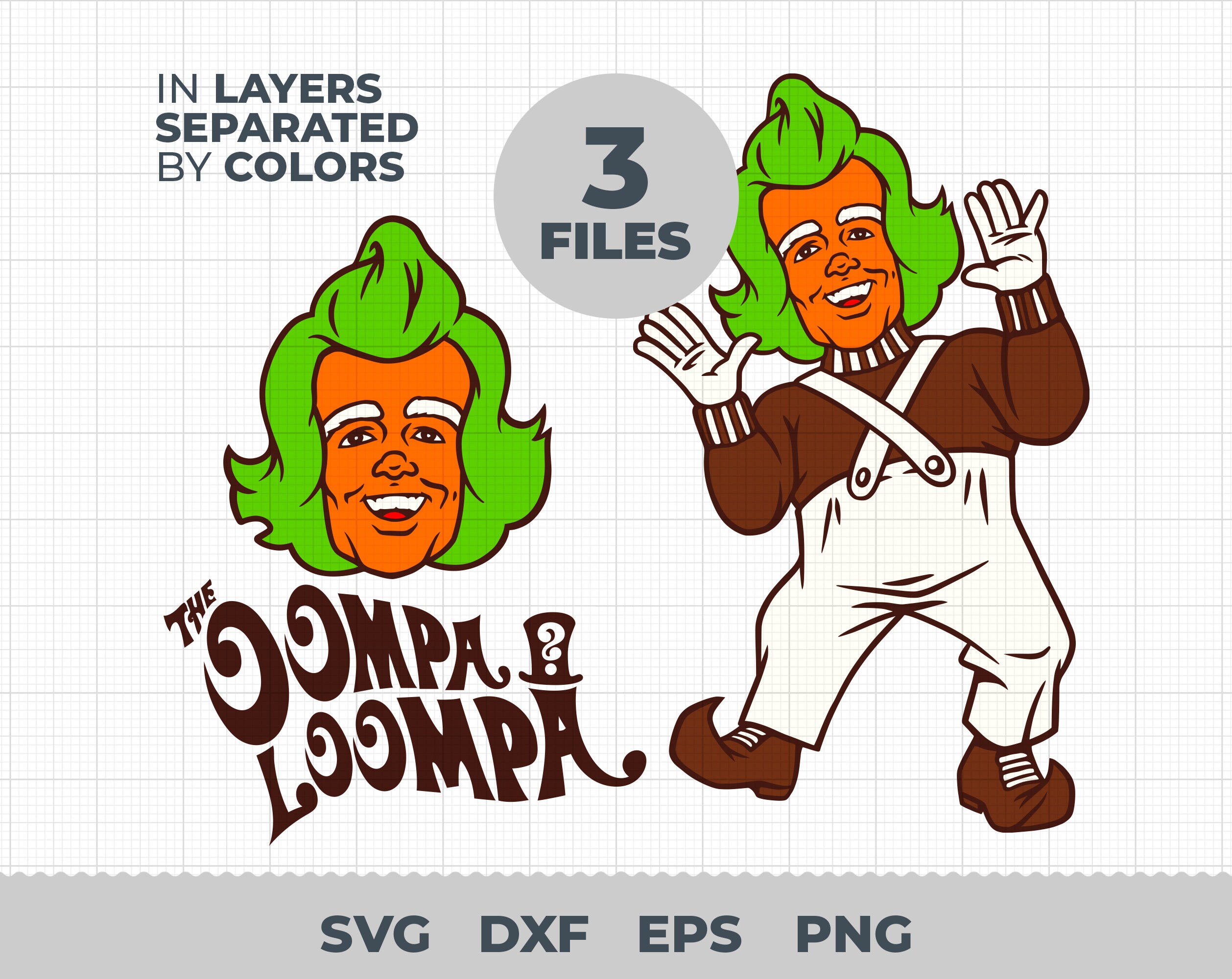 Oompa Loompa Svg Oompa Loompa Cut Files Wonka 2023 Svg - Etsy Australia