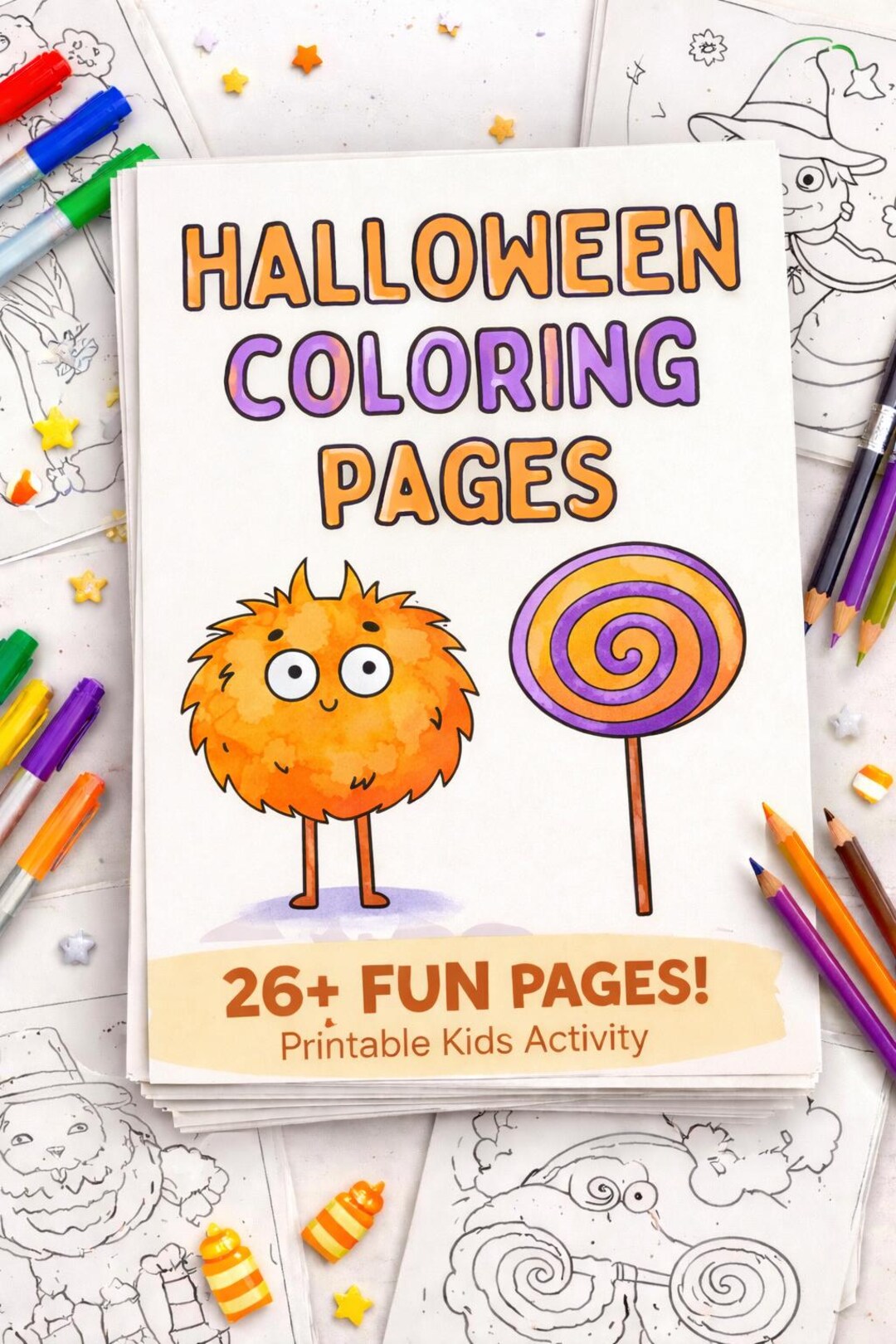 Halloween Coloring Pages for Kids | Spooky Coloring Book Printable ...